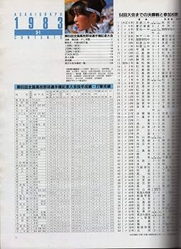 Amazon.co.jp: アサヒグラフ 1983年9/1増刊 '83甲子園の夏 第65
